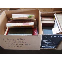 Boxes Misc. Educational Books, Atlas, Etc. (2 Boxes)