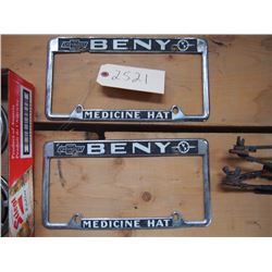 Beny Chevrolet Licence Plate Frame