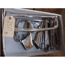 Box of Various Auto Chrome Parts