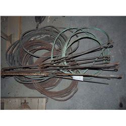 Copper Weather Vane Wire & Holders (4)