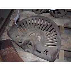 Cast Iron Tractor Seat - Cut Out Strats