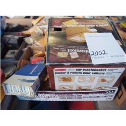 Various Small Engine Parts (Car Wastebasket, Fuses)