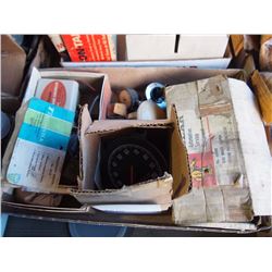 Various Small Engine Parts (Gauges, NIB Electric Break Controller)