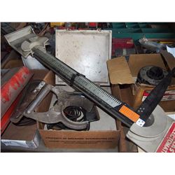 Various Small Engine Parts (V Belt Length Gauge, Timing Light)