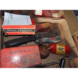 Various Small Engine Parts (Staplers, Atomizer, Robot Fixing Tool)