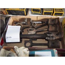 Various Small Engine Parts (Pistons and Piston Rods)
