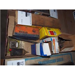 Various Small Engine Parts (Fuel Gauge Tank Unit, Coil, Engine Heater)