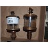 Image 1 : Medium Brass Engine Oilers, Pair