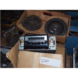 8 Track / Radio / Speakers Combo - NEW