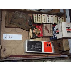 Box of IH Parts - Bearings, Etc.