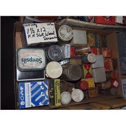 Assorted Boxed Tacks & Fasteners