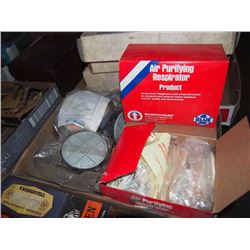 Box Lot of Filters & Respirators