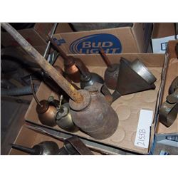 Assorted Oiler (8) & Funnels (8)