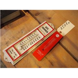 Lethbridge Advertising Thermometers, Pair