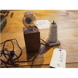 Very Unusual 'Smily Face' Lightbulb Filament plus Insulator