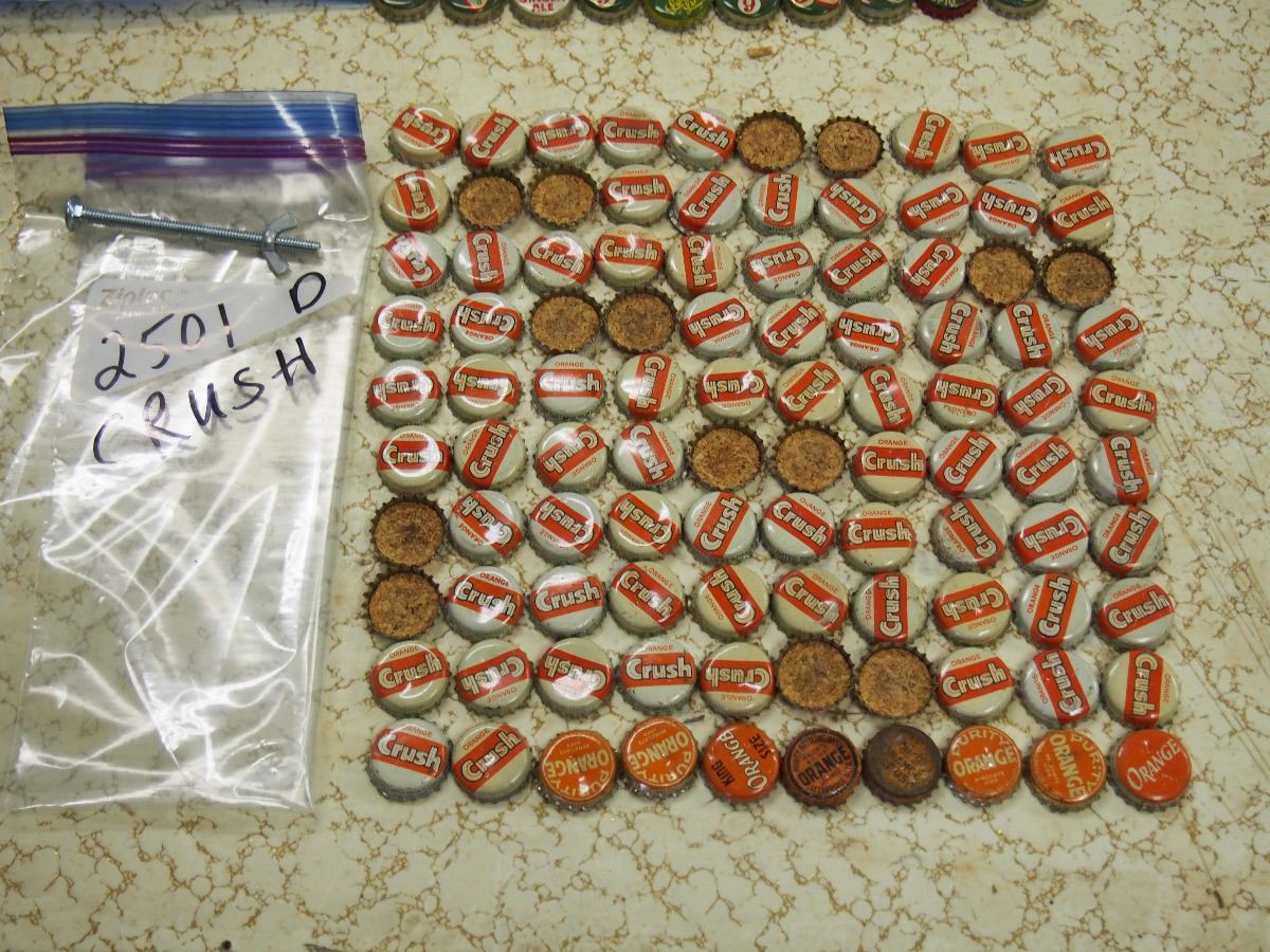 Cork Lined Bottle Caps (100) Crush