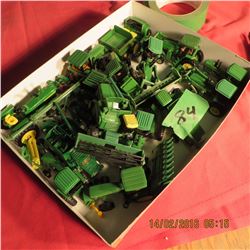 Box of miniature tractors