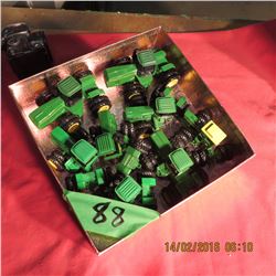 Box of 8 miniature 4WD tractors