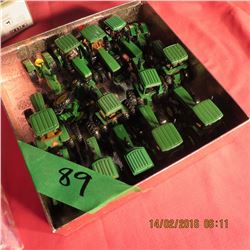 Box of 14 miniature 2WD and FWD tractors