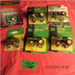 6 John Deere modern tractors