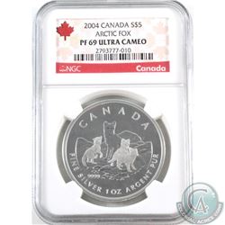 RCM Issue: 2004 Canada $4 Arctic Fox Family NGC Certified PF-69 Ultra Cameo (TAX Exempt)