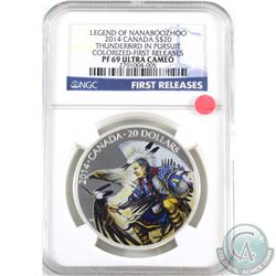 RCM Issue: 2014 Canada $20 Legend of Nanaboozhoo: Thunderbird in Pursuit NGC Certified PF-69 Ultra C