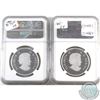 Image 2 : RCM Lot: 2x 2013 $10 Twelve Spotted Skimmer & 2015 $10 Pygmy Snaketail NGC Certified PF-70