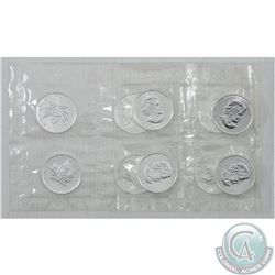 RCM Issue: Original Sealed Strip of 10x 2008 Olympic 1oz. .9999 Fine Silver Maple Leaf (TAX Exempt)