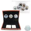 Image 1 : RCM Issue: 2016 Canada Big coin Series 5 oz. Fine Silver 6-coin Subscription Wooden Display Box With