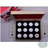 Image 1 : RCM Issue: 2013 Complete O Canada Series $10 Fine Silver 12-Coin Set with Deluxe Wooden Box (TAX Exe