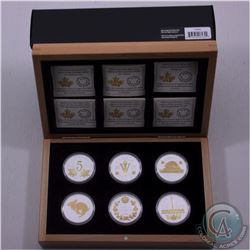 RCM Issue: 2015 Canada 5-cent Legacy of the Canadian Nickel Fine Silver 6-Coin Set with Deluxe Woode