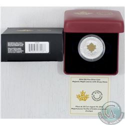 RCM Issue: 2016 Canada $20 Majestic Maple Leaves with Drusy Stone Fine Silver Coin (TAX Exempt).