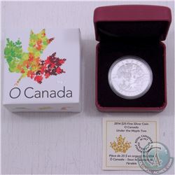 RCM Issue: 2014 $25 O Canada (#3) - Under The Maple Tree Fine Silver Coin (TAX Exempt)