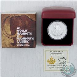 RCM Issue: 2014 Canada $20 Prehistoric Animals - The Woolly Mammoth Fine Silver Coin (TAX Exempt)