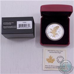 RCM Issue: 2014 Canada $20 Gilded Perched Bald Eagle Fine Silver Coin (TAX Exempt)