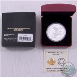 RCM Issue: 2014 Canada $20 Bald Eagle Fine Silver Coin (TAX Exempt)