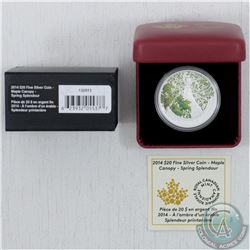 RCM Issue: 2014 Canada $20 Canadian Maple Canopy Spring Splendor Fine Silver Coin (TAX Exempt)