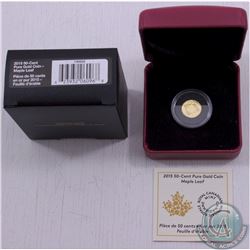 RCM Issue: 2015 Canada 50-cent Maple Leaf Pure Gold Coin (TAX Exempt)