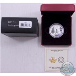 RCM Issue: 2014 Canada $20 Fine Silver Coin with Glass Snowman (TAX Exempt). Coin comes with all ori