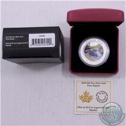 RCM Issue: 2014 Canada $20 River Rapids Fine Silver Coin (TAX Exempt)