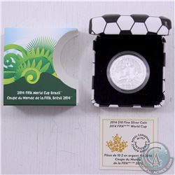 RCM Issue: 2014 Canada $10 2014 FIFA World Cup™ Fine Silver Coin (TAX Exempt)