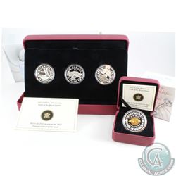 RCM Lot: 2013 Canada $20 Birth of the Royal Baby 3-coin Silver Set & 2013 $5 Royal Infant Toys Fine 