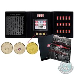 RCM Issue: 2009 Montreal Canadians Deluxe 100th Anniversary 3-Coin and Stamp Collector Set.