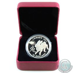 RCM Issue: 2011 Canada $15 Zodiac Year of the Rabbit Fine Silver Coin (2nd in Series). Coin comes en