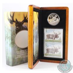 RCM Issue: 2004 Canada Majestic Moose $5 Coin and Stamp Set