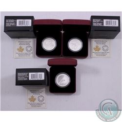RCM Lot: 3x 2015 Adventure Canada Series $10 Fine Silver Coins. This lot includes the 2015 White Wat