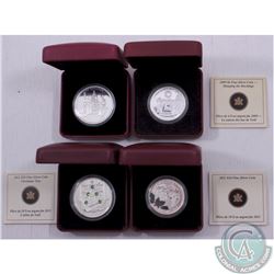 RCM Lot: 4x 2008-2011 Canada Holiday themed coins. This lot includes the 2008 $20 Holiday Carols, 20