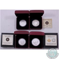 RCM Lot: 4x Canada Commemorative Silver Maple Leaf Fine Silver Coins. This lot includes the 2011 $10