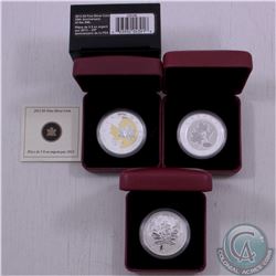 RCM Lot: 3x Canada Silver Maple Leafs. Included are the 2005 D-day Privy SML, 2003 Good Fortune SML,