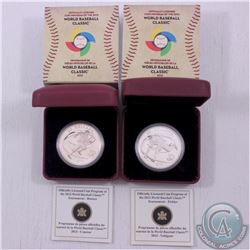 RCM Lot: 2013 Canada $20 Runner & Fielder World Baseball Classics Tournament Series 1oz Fine Silver